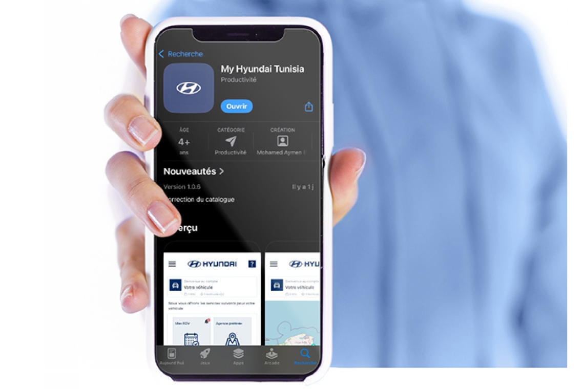Hyundai Tunisie lance son application mobile : « MyHyundaiTunisia ».
