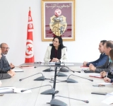  وزيرة المرأة  تلتقي برئيس الرابطة التونسية للدفاع عن حقوق الإنسان