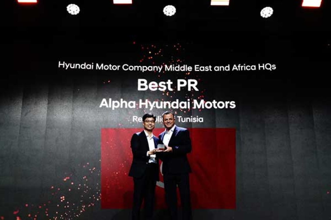 Hyundai Tunisie honorée par le Label "Best PR" lors de la convention régionale de Hyundai Motor Company à Jakarta