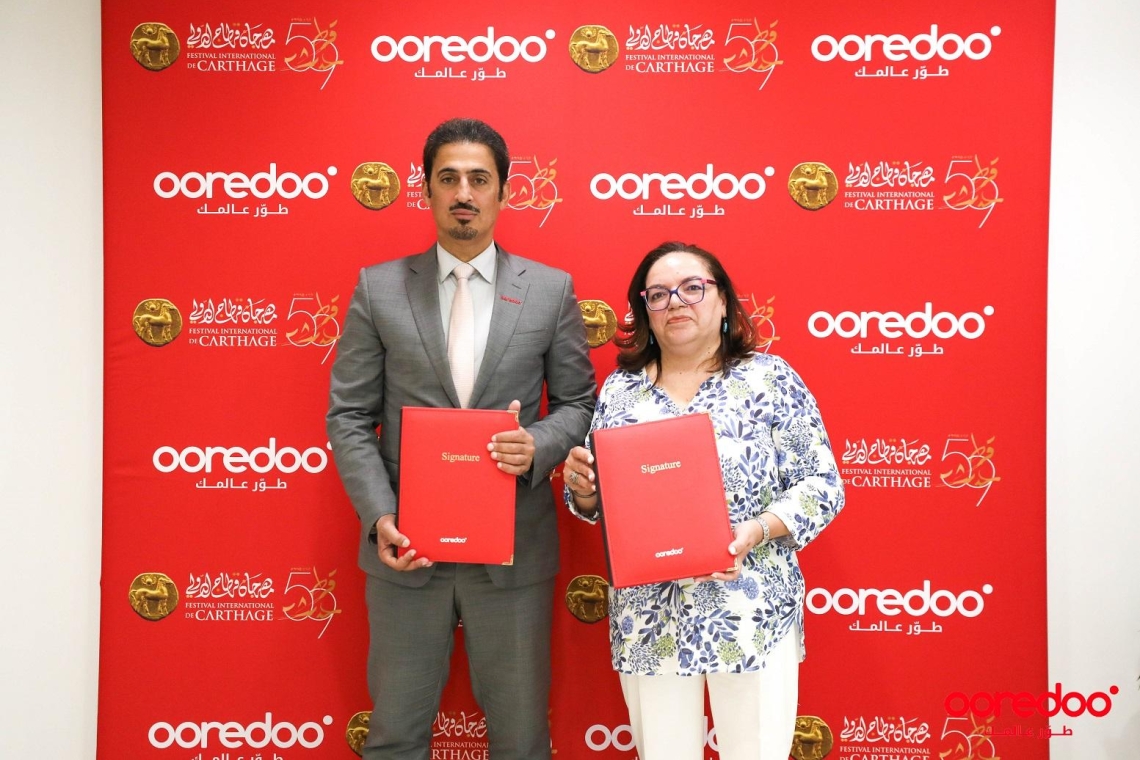 Ooredoo Tunisie donne le rythme et annonce son partenariat  avec le Festival de Carthage