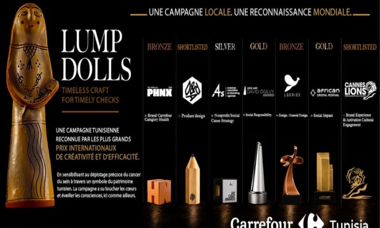LumpDolls : la campagne de Carrefour Tunisie finaliste aux D&AD Awards et primée aux AdForum PHNX Awards